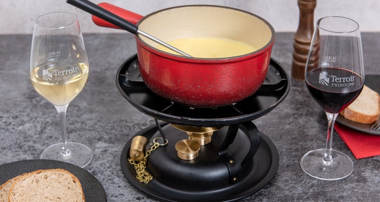 Fondue moitié-moitié - Recettes - Terroir Fribourg