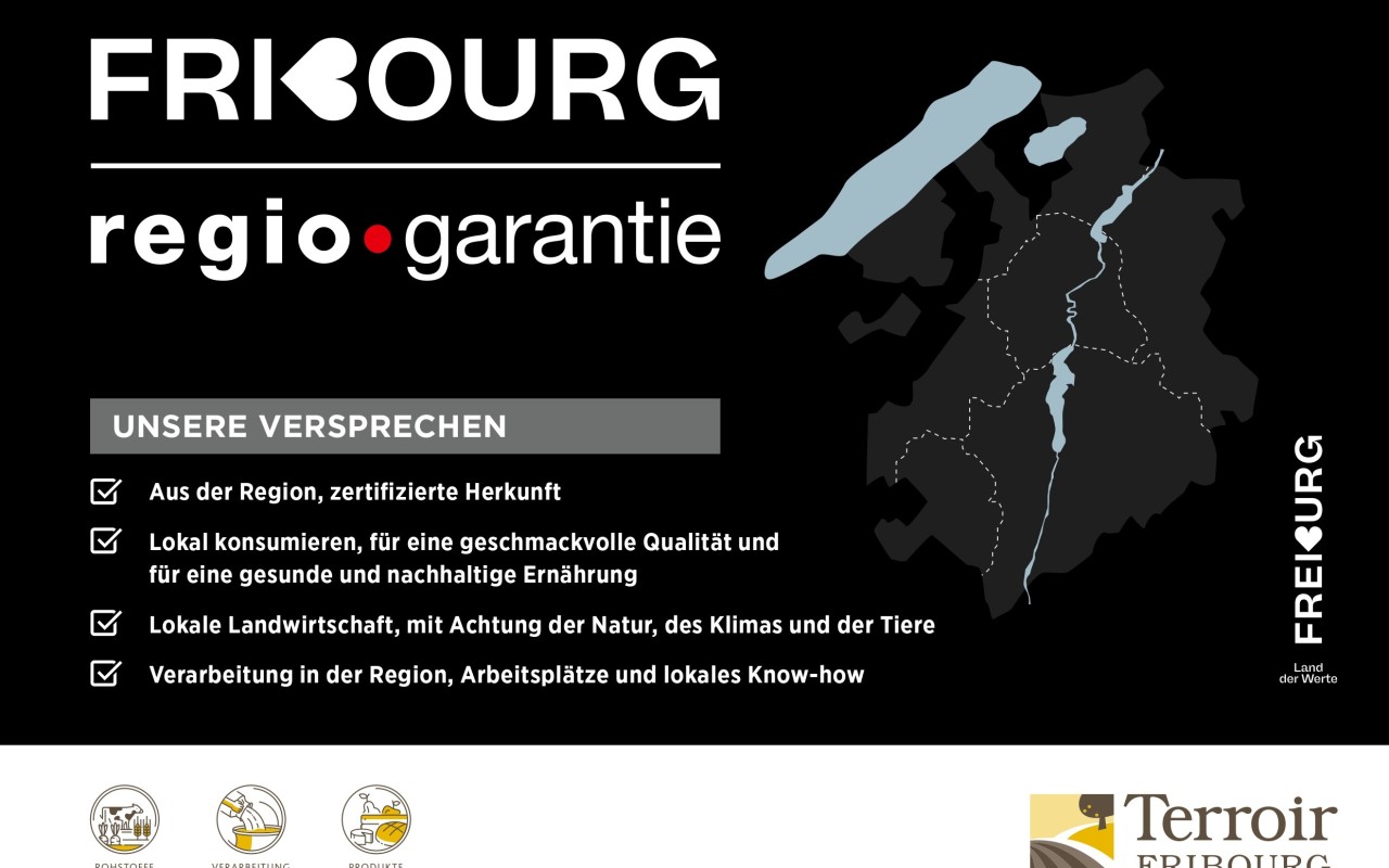 das label "Fribourg-regio.garantie"